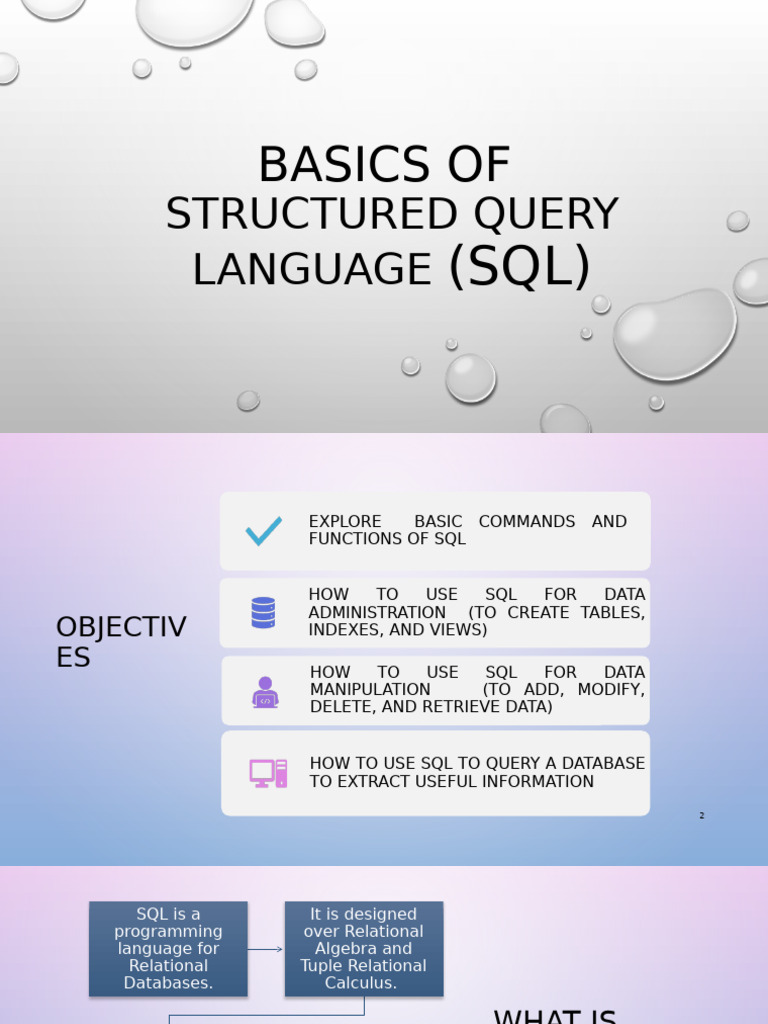 SQL Basics: Commands and Functions | PDF | Relational Database | Sql