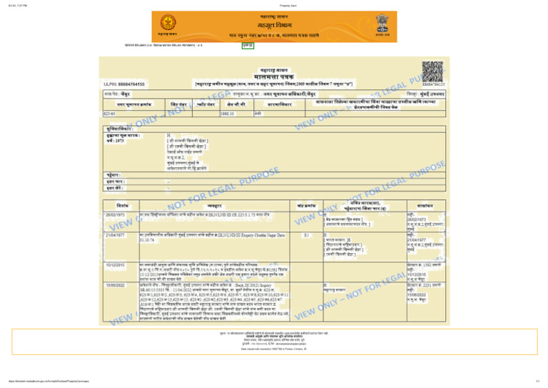 Property Card 623B3 | PDF