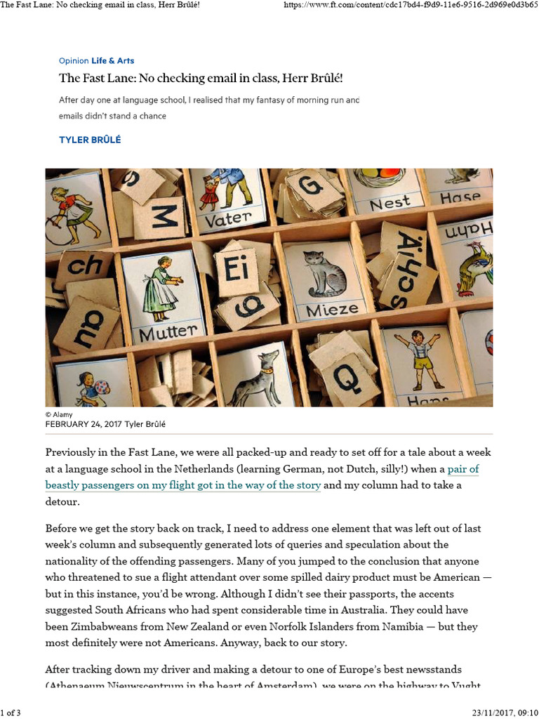 FT Feb 2017 - Dutch Crazy Language School | PDF