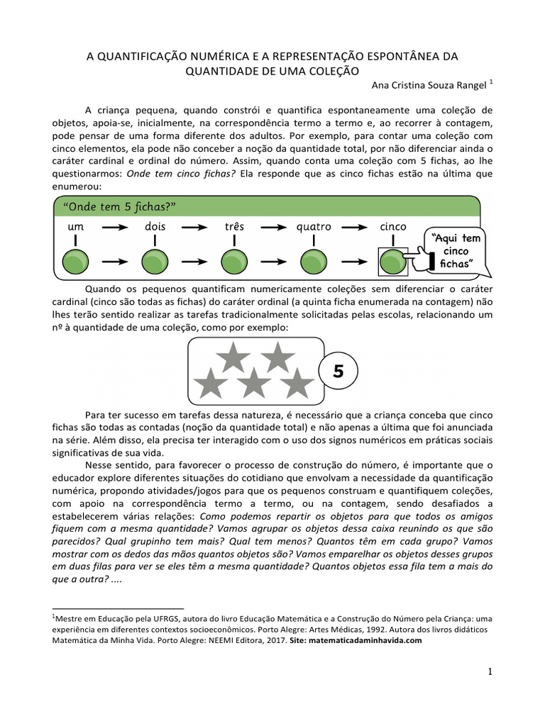 1.1 Texto Orientador Sobre A Construção Do Número | PDF | Números ...
