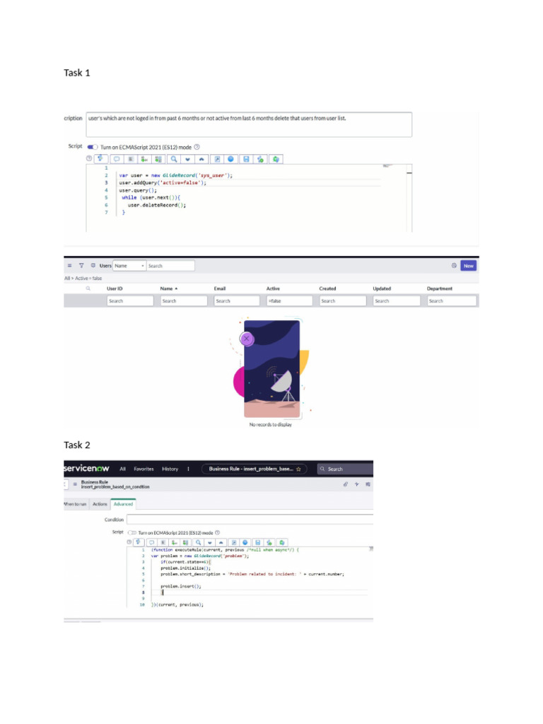 Task Business Rule and Fix Script | PDF