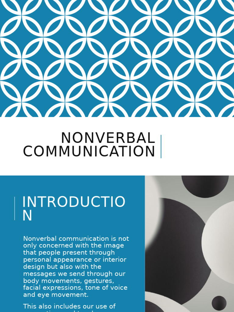 Understanding Nonverbal Communication | PDF | Nonverbal Communication ...