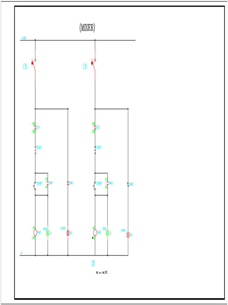 Control Circuit - Two Mixer (18.5kw) | PDF
