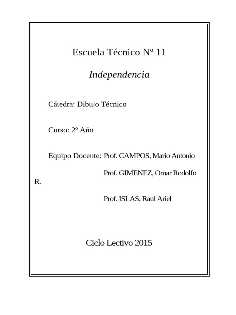 Programa Dibujo Tecnico | PDF | Dibujo técnico | Dibujo