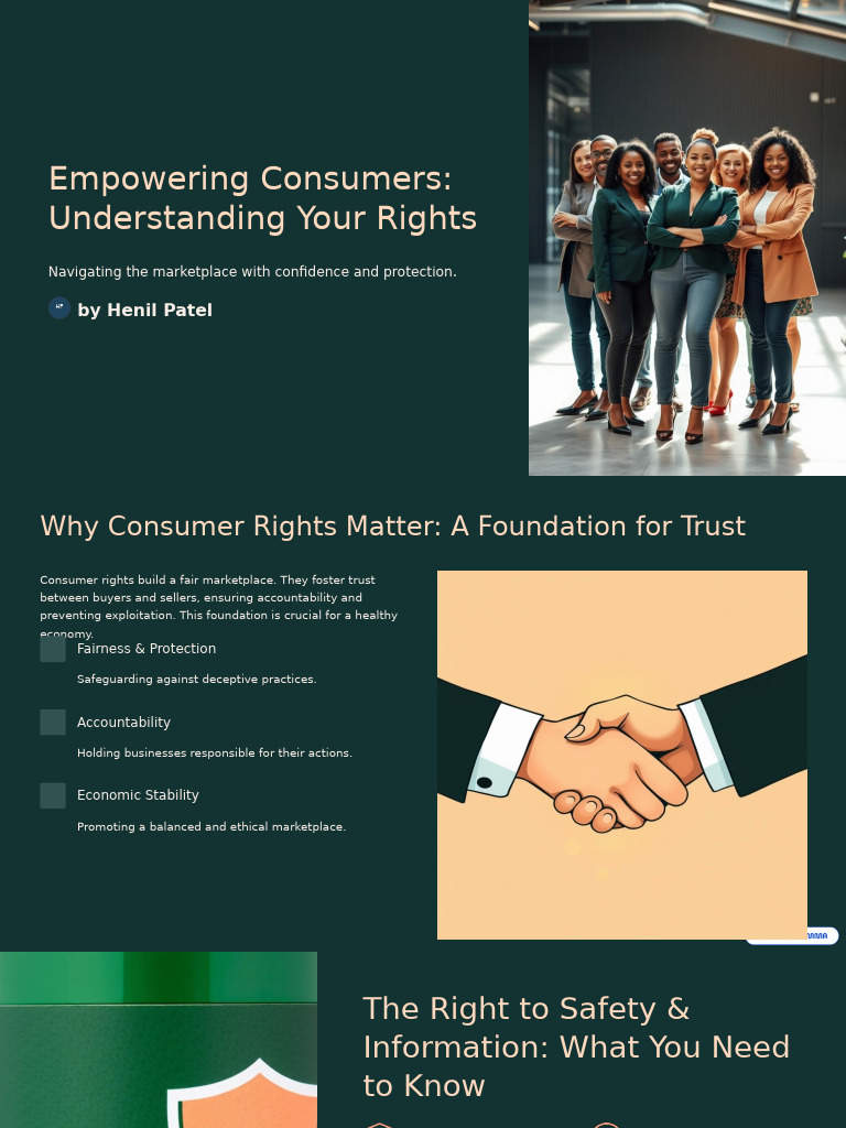 Consumer Rights: Empowering Your Choices | PDF | Consumer Protection ...