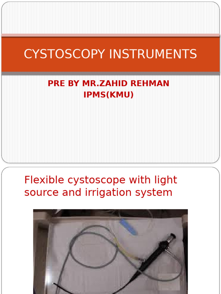 Cystoscopy Instruments Overview | PDF