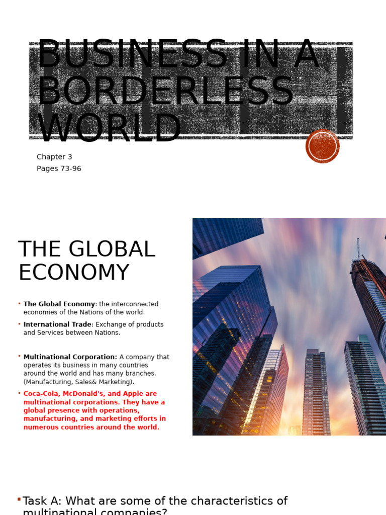 Global Business in a Borderless Economy | PDF | Exchange Rate | Free Trade