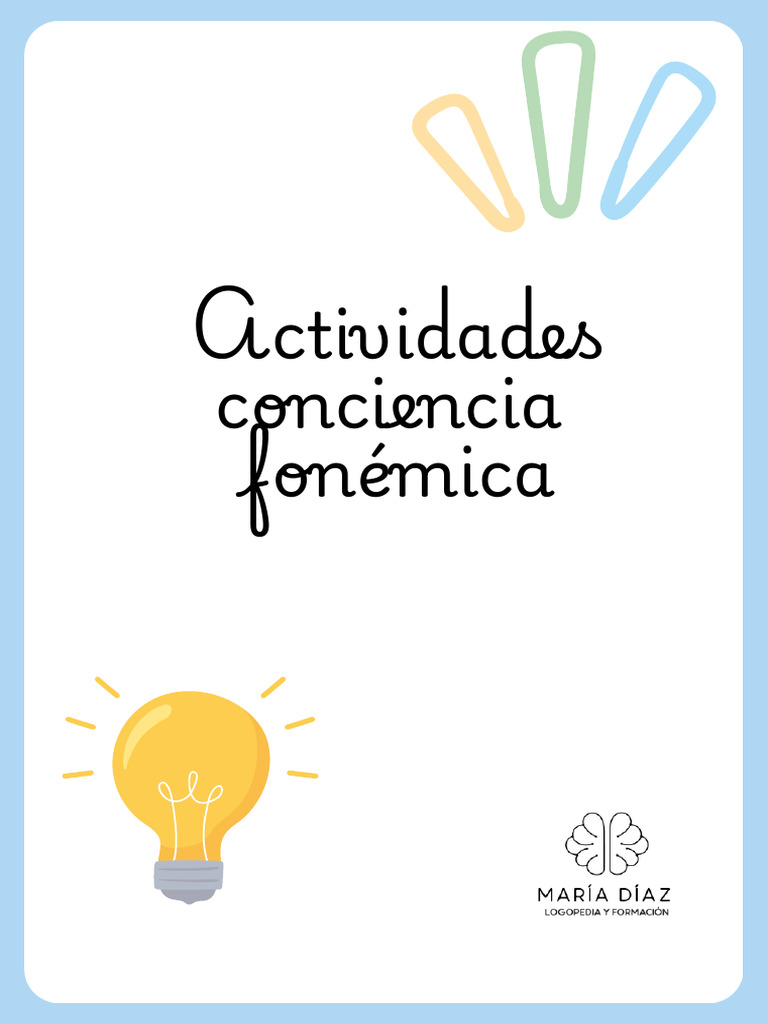 Juegos de Conciencia Fonológica Imprimibles | PDF