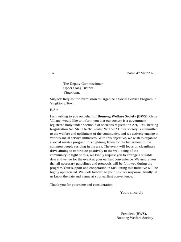 Letter To D.C | PDF