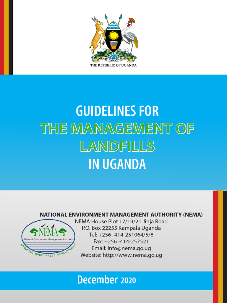 Landfill Management Guidelines Uganda | PDF | Waste Management | Waste