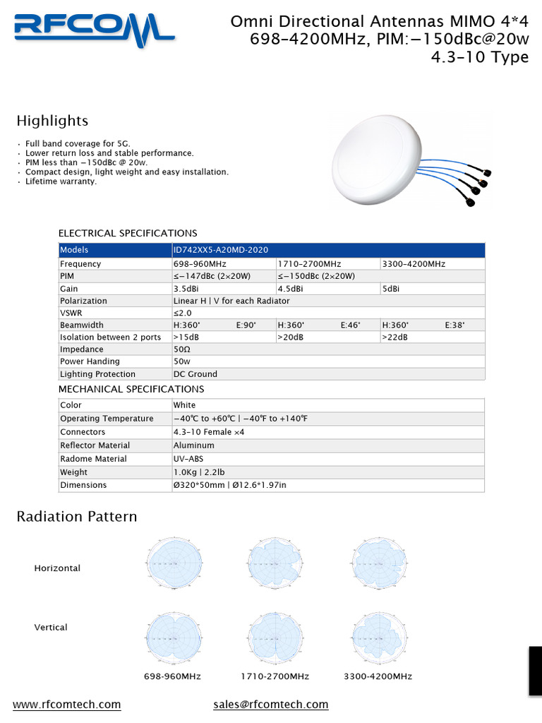 RFCOM Omni 4x4 | PDF