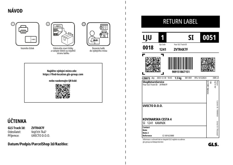 Gls Return 90915186715 1735580740851 | PDF