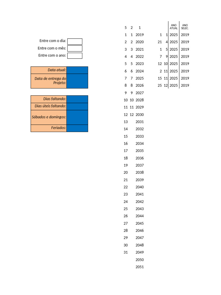 Cálculo de Datas e Feriados 2025 | PDF