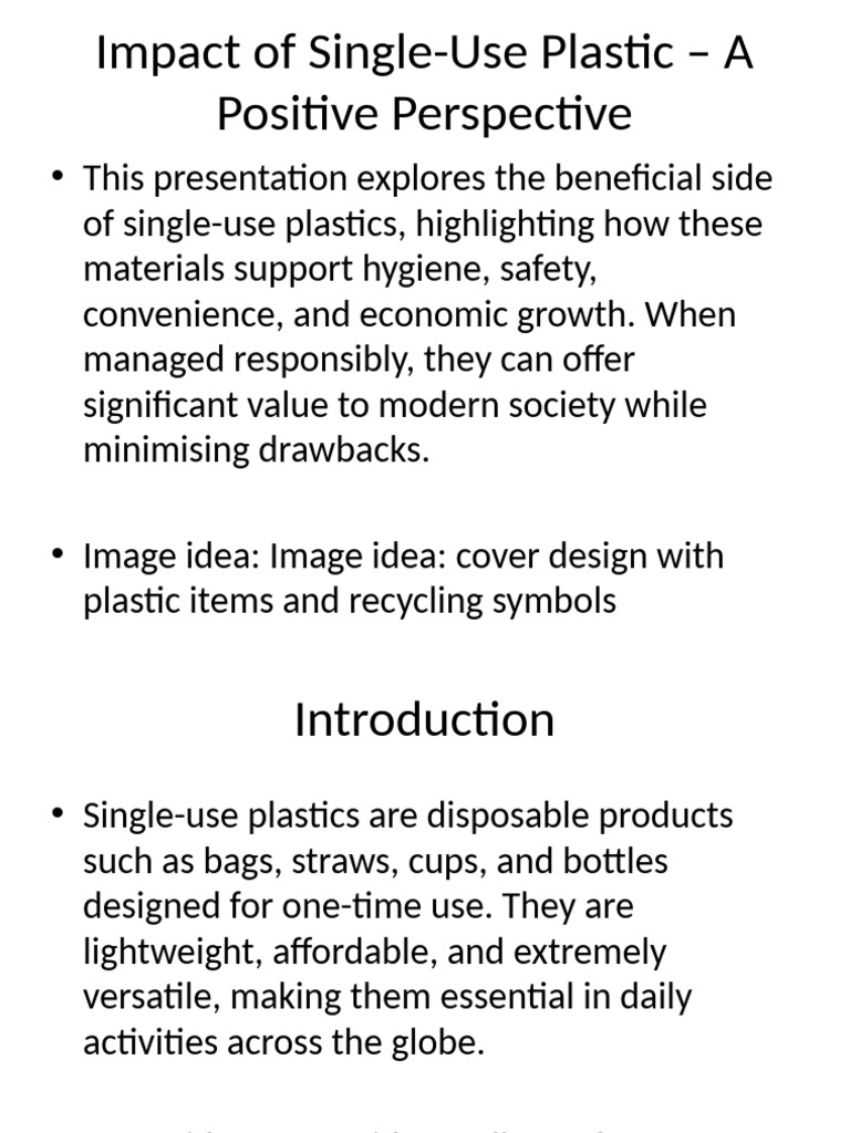 Benefits of Single-Use Plastics | PDF | Recycling | Plastic