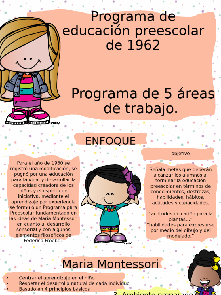 Programa de Educación Preescolar 1962 | PDF | Educación de la primera ...