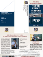 Police Brochure Youth Police Academy