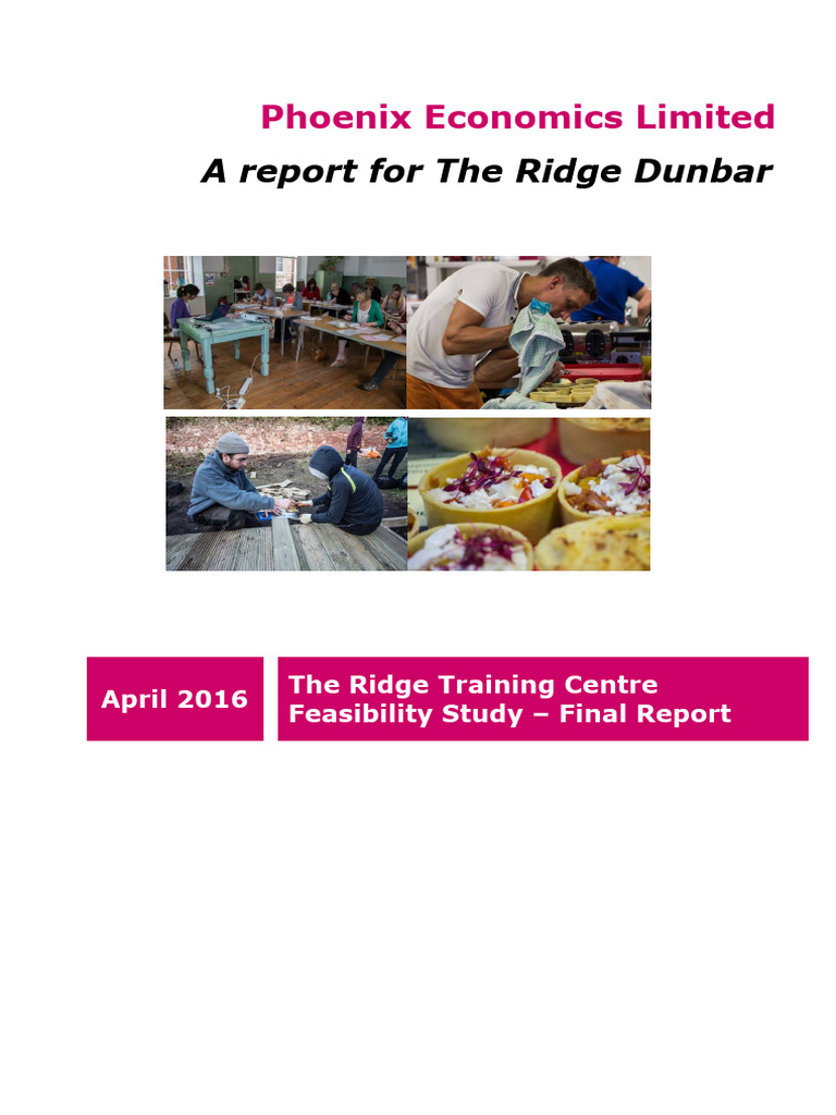 Ridge Training Centre Feasibility Study | PDF | Tourism | Employment