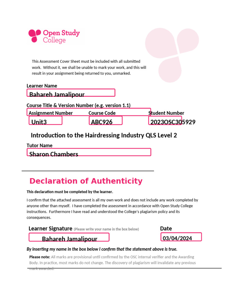 Hairdressing Industry Assessment Guide | PDF | Hair | Allergy