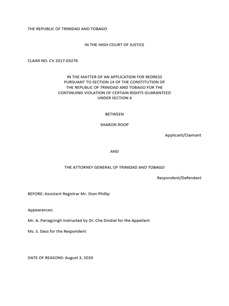 Sharon Roop vs. Attorney General Case | PDF | Appeal | Hijab