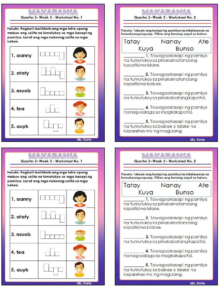 A4 Document Isaac Worksheets | PDF