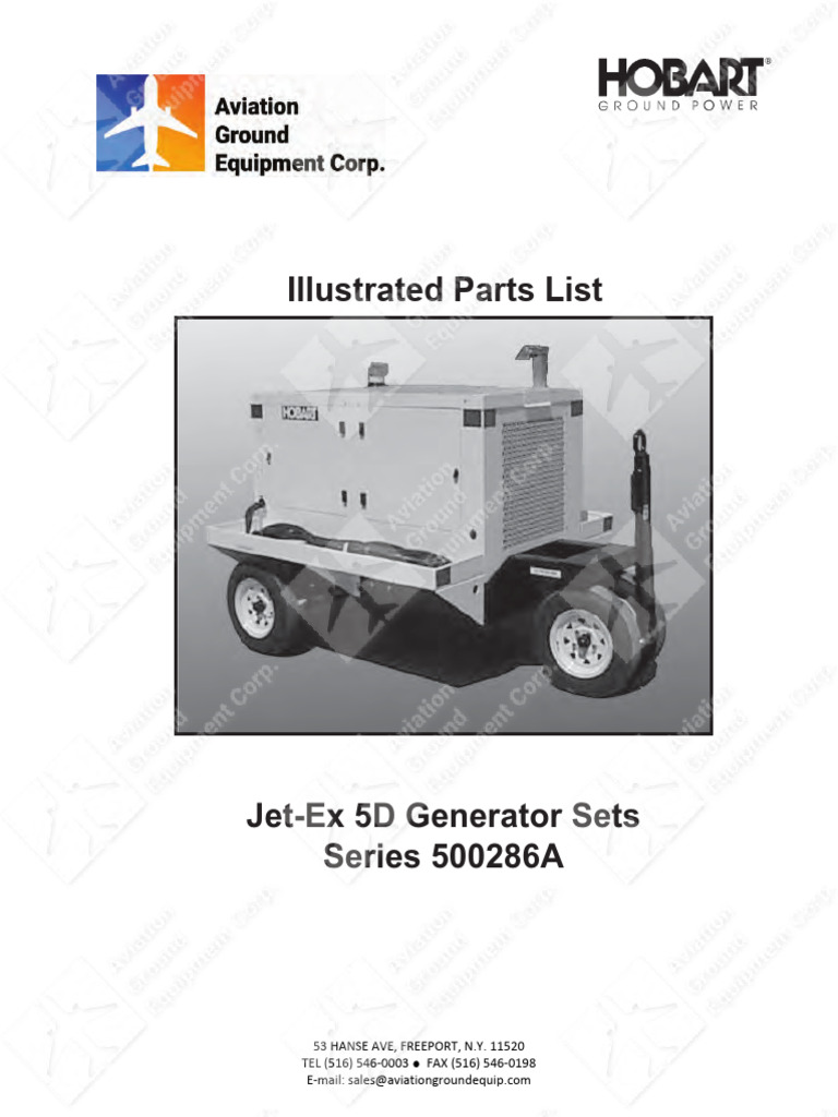 Jet-Ex 5D Generator Parts List | PDF | Axle | Electrical Engineering