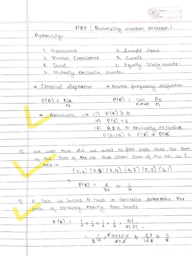 PRP Notes | PDF