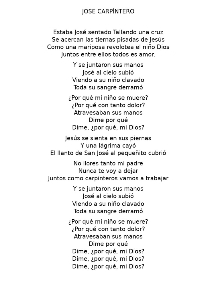 José Carpintero: Alabanza y Dolor | PDF