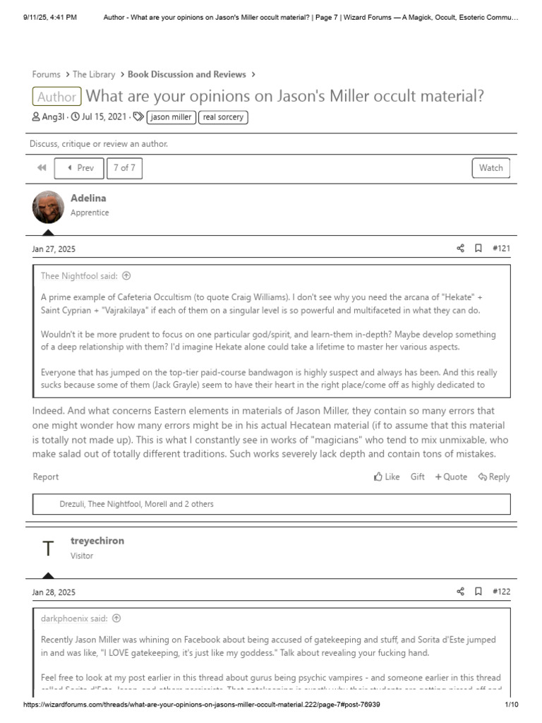 Opinions on Jason Miller's Occult Works | PDF | Ceremonial Magic | Occult