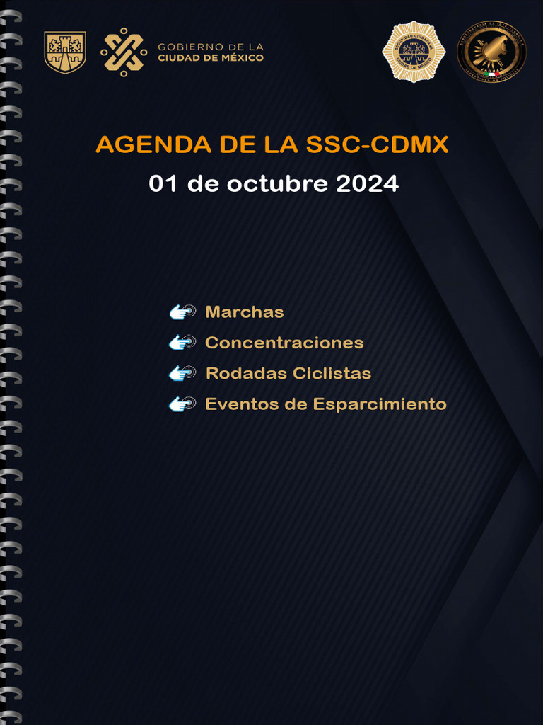 Agenda de Movilizaciones Sociales 01 OCTUBRE 2024 | PDF | México ...