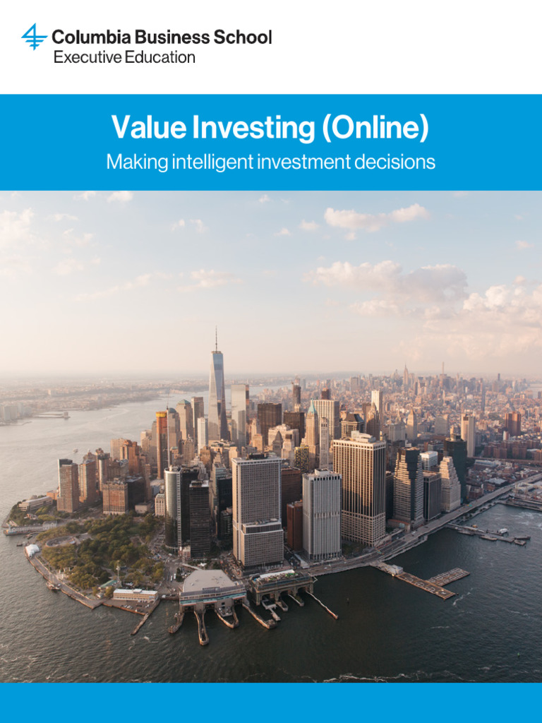 Brochure Columbia Value Investing 18-07-2024 V34 | PDF | Value ...