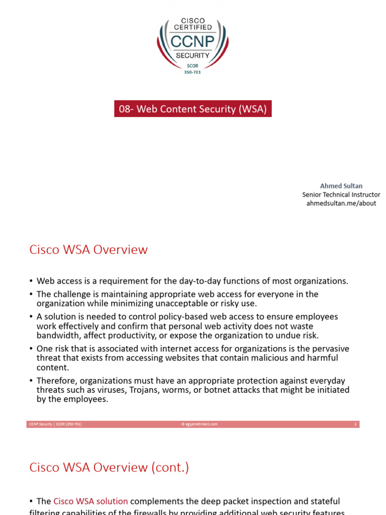 Cisco WSA Antivirus Overview | PDF | Proxy Server | World Wide Web