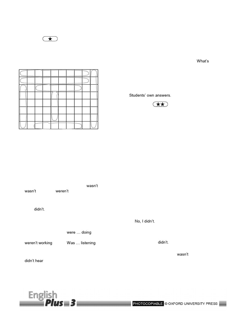 Unit Tests Answer Key for Listening & Vocabulary | PDF | Adjective ...