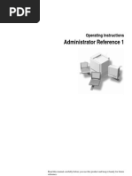 Administrator Reference 1: Operating Instructions