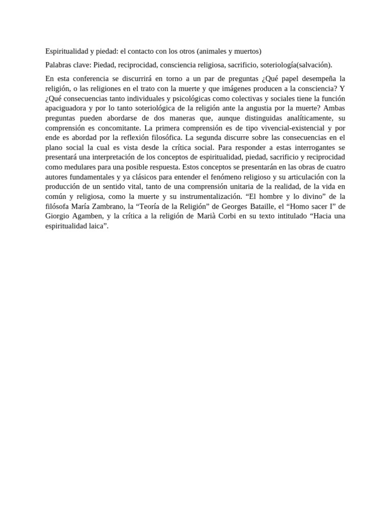 Espiritualidad y muerte en la religión | PDF