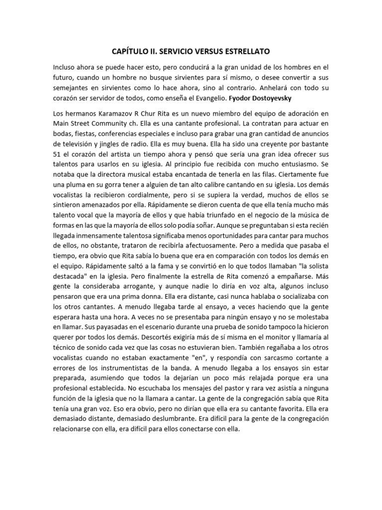 Servicio y Estrellato en la Música Cristiana | PDF | Primera epístola a ...