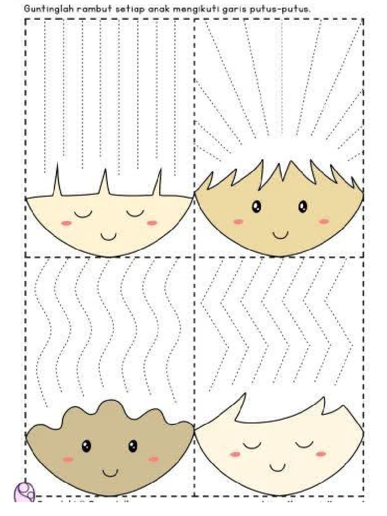 Menggunting Garis Rambut A4 | PDF