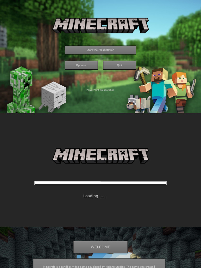 Minecraft Presentation Overview | PDF