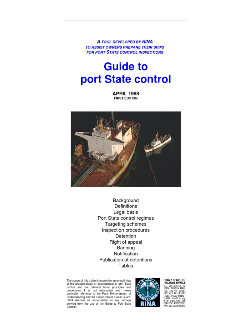 Guide to Port State Control Inspections | PDF | Ships | Logistics