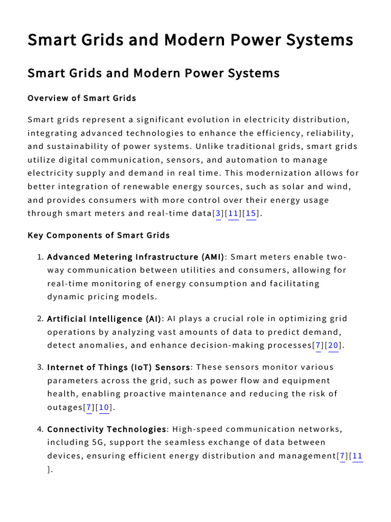 Smart Grids: Enhancing Power Systems | PDF | Smart Grid | Electrical Grid