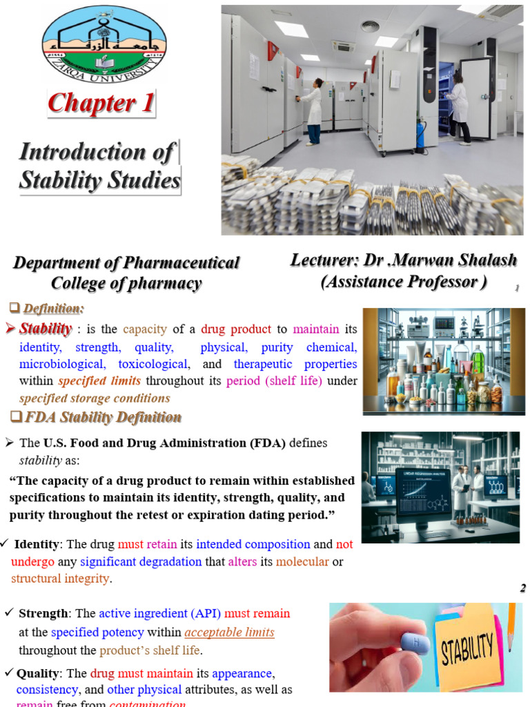 Drug Stability Studies Overview | PDF | Shelf Life | Tablet (Pharmacy)