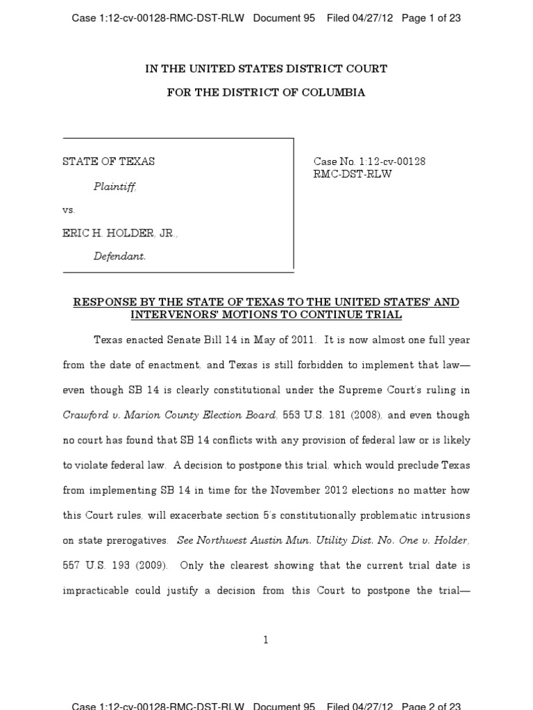 Texas Response To United States Motion To Compel PDF