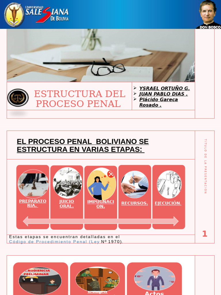 Estructura del Proceso Penal en Bolivia | PDF | Prisión | Sentencia (ley)
