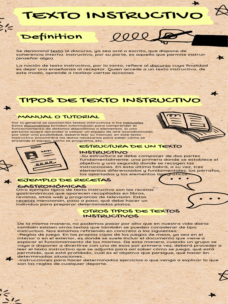Tipos y Estructura de Textos Instructivos | PDF