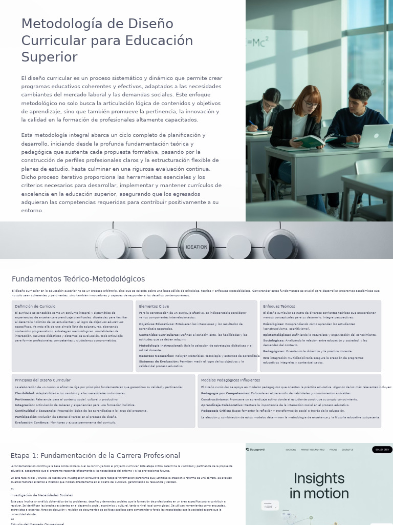 Diseño Curricular en Educación Superior | PDF | Plan de estudios ...