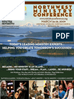 Northwest Ministry Conference Program 2009