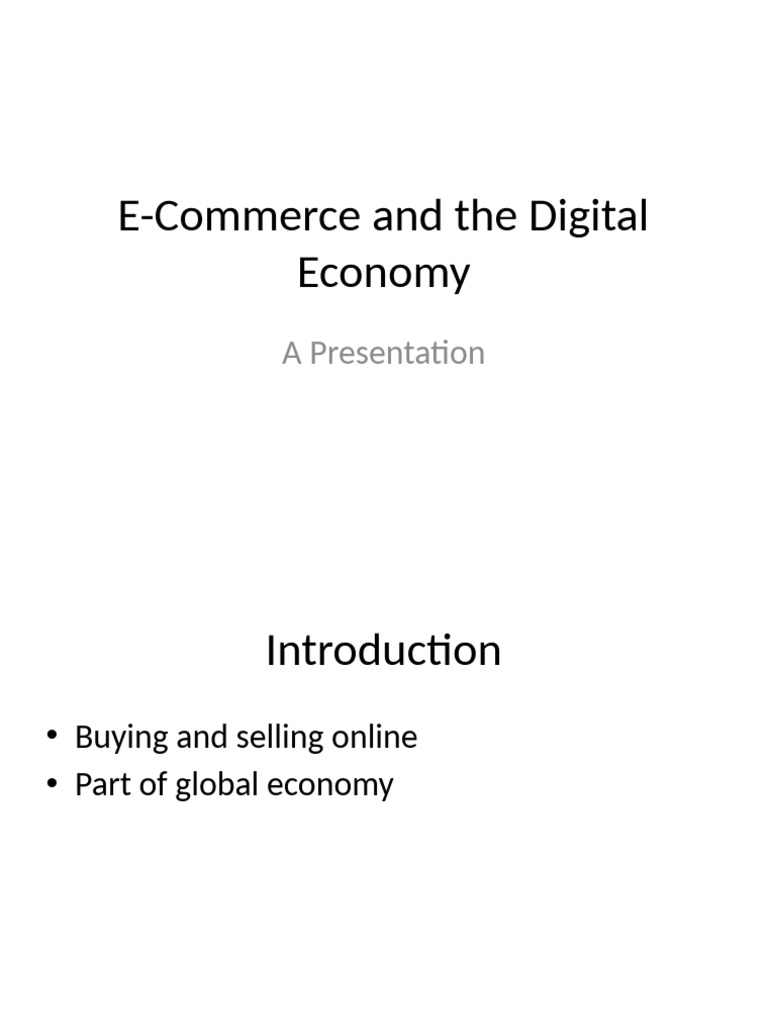 E Commerce | PDF