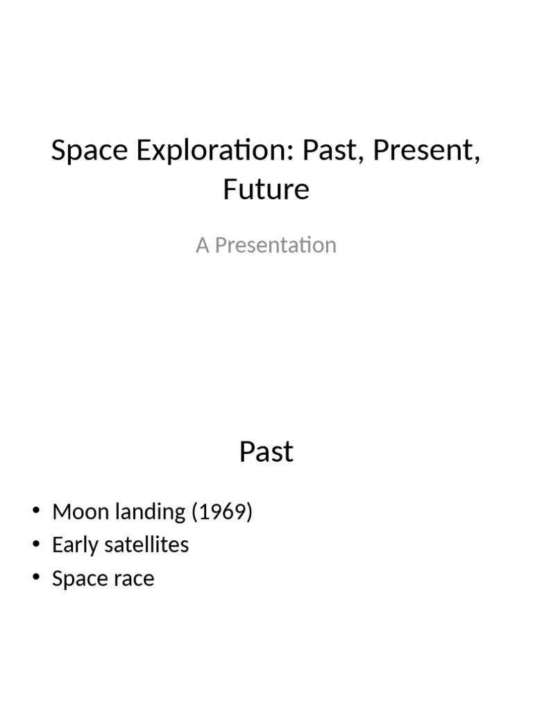 Space Exploration Pdf