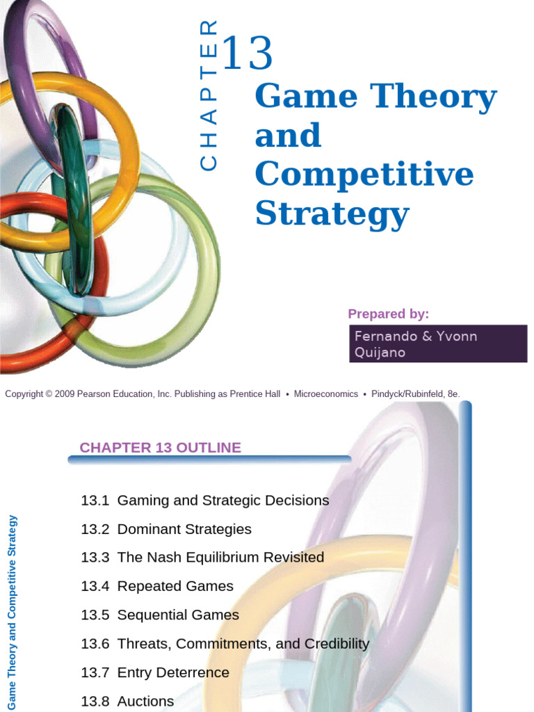 Game Theory in Competitive Strategy | PDF | Auction | Game Theory
