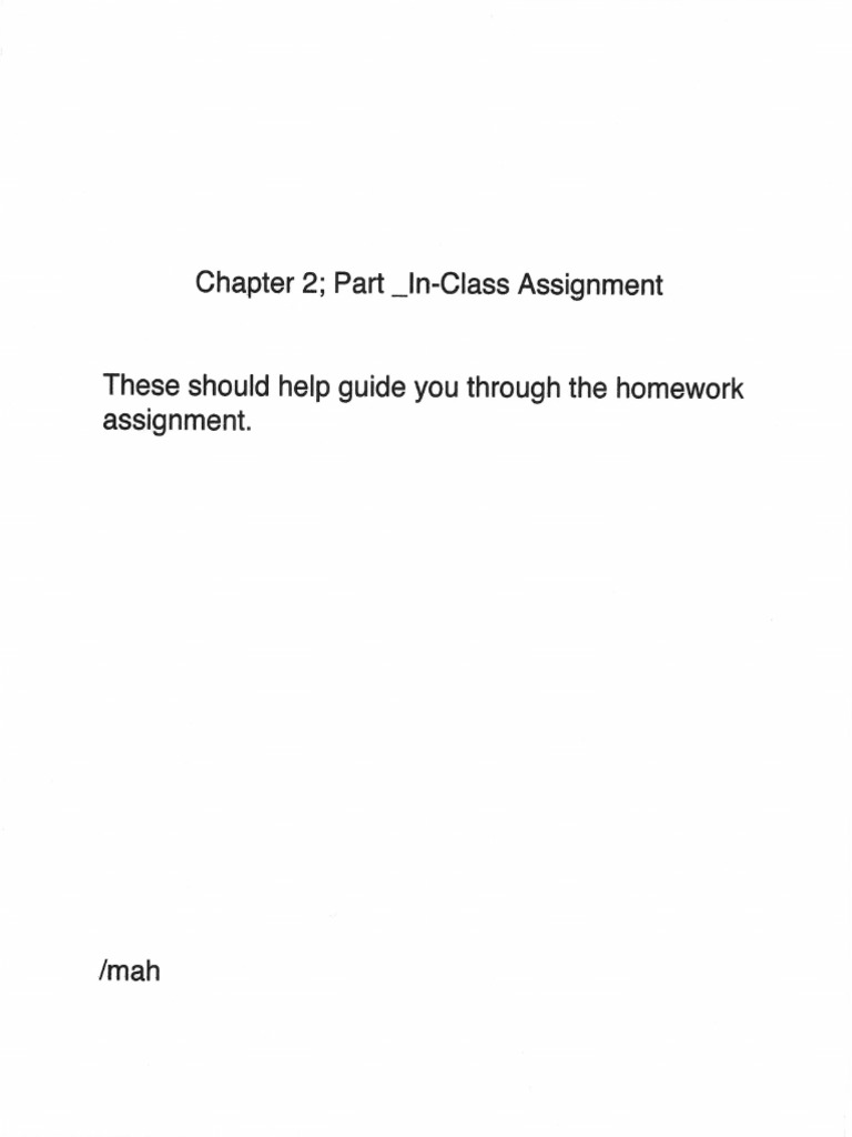 ACCT1100 - Chapter 2 Part I - In-Class Assignment | PDF