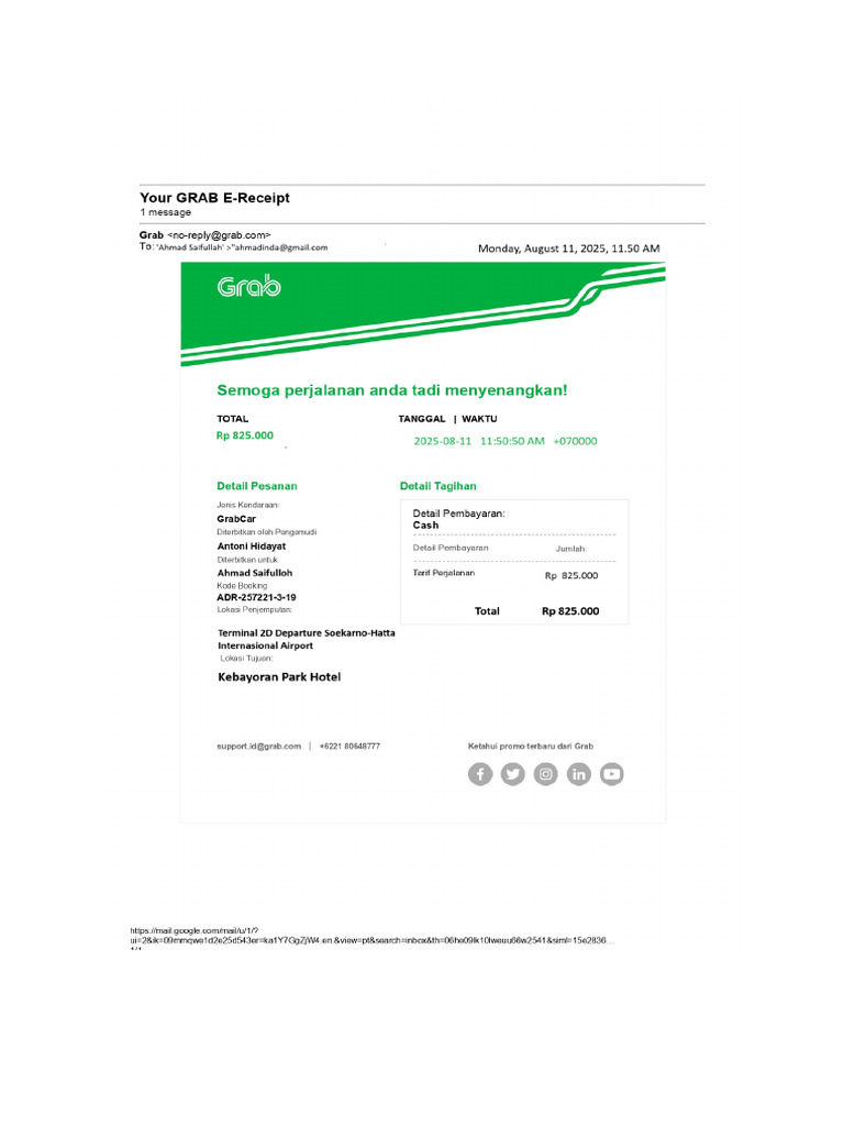 Grab Car Bandara-Hotel | PDF